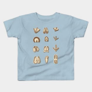 Heritage Livestock Tracks on Indigo Kids T-Shirt